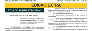 Governo de Goiás lança novo decreto com novas regras para o comércio e outras atividades
