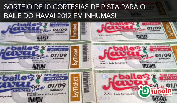 Sorteio de Ingressos no Facebook Para o Baile do Havaà em Inhumas. Sorteio de Ingressos no Facebook Para o Baile do Havaà em Inhumas.
