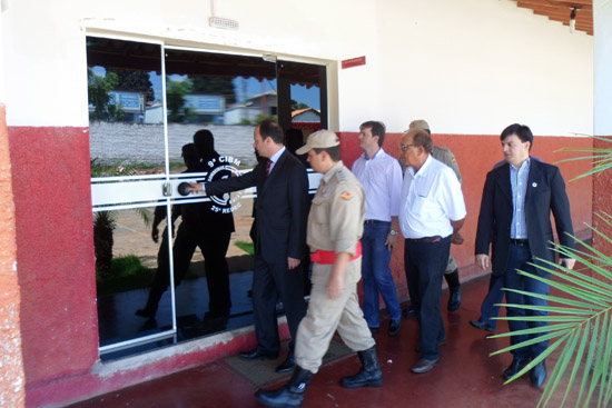 9ª CIBM de Inhumas recebe visita do Secretario de Segurança Publica do Estado de Goiás