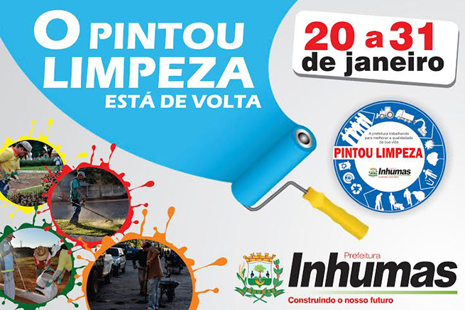 Prefeitura de Inhumas em ação com Projeto Pintou Limpeza