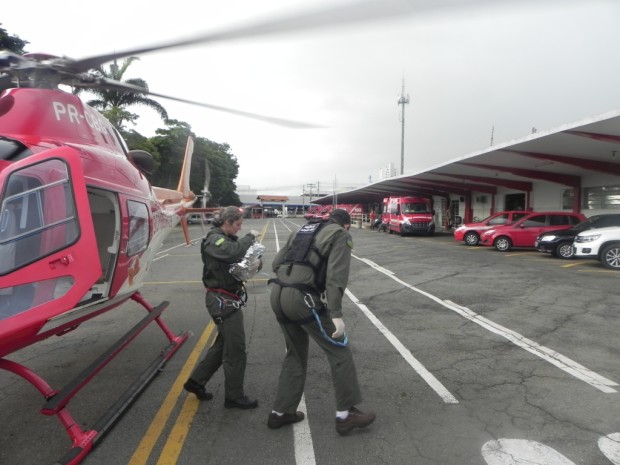 Helicóptero Bombeiro resgata recém-nascido em Inhumas